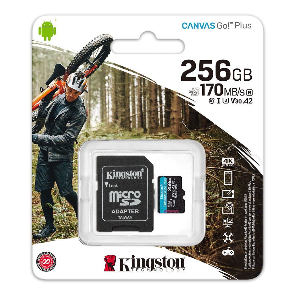 Kingston Canvas Select Plus micro SD Card (SDXC) + SD Adapter from Kingston sold by 961Souq-Zalka