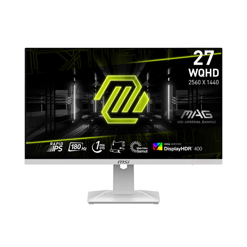 MSI MAG 274QRFW – 27" WQHD 180Hz Gaming Monitor with Rapid IPS and Adaptive-Sync Technology