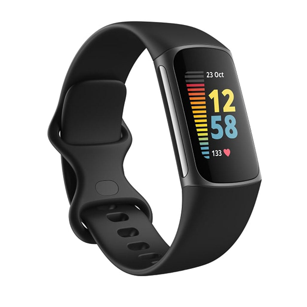 Fitbit Charge 5 Fitness Wristband with Heart Rate Tracker Black from Fitbit sold by 961Souq-Zalka