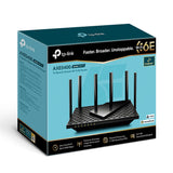 TP-Link Archer AXE75 AXE5400 Tri-Band Gigabit Wi-Fi 6E Router | High-Speed, Advanced Coverage