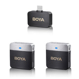 Boya BY-M1V4 - 2.4GHz Dual-Channel Wireless Microphone System for USB-C Devices