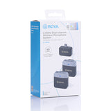 Boya BY-M1V4 - 2.4GHz Dual-Channel Wireless Microphone System for USB-C Devices