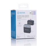 Boya BY-M1V5 - 2.4GHz Dual-Channel Wireless Microphone System | Lightning