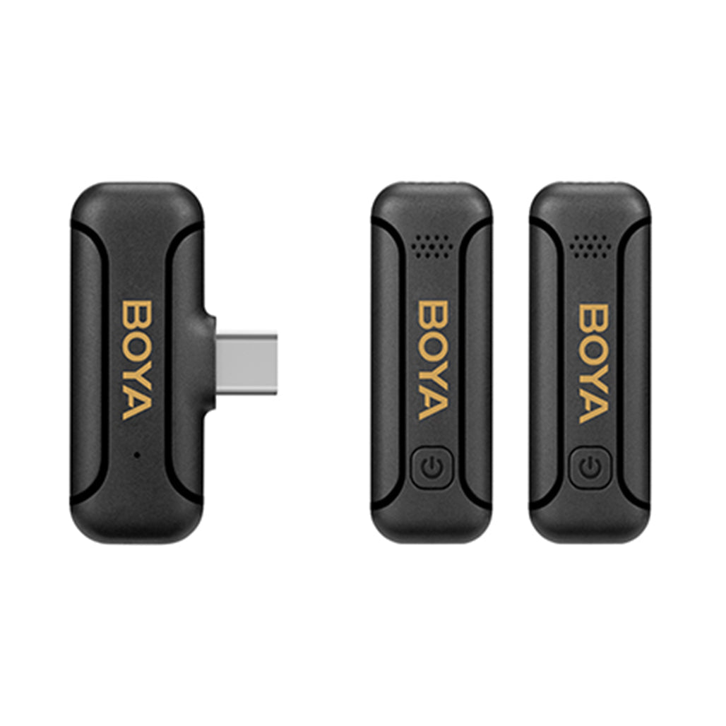 Boya BY-WM3T2-U2 - Mini 2.4GHz Dual-Channel Wireless Microphone System or USB-C Devices