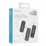 Boya BY-WM3T2-U2 - Mini 2.4GHz Dual-Channel Wireless Microphone System or USB-C Devices