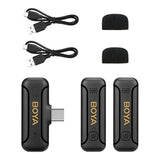 Boya BY-WM3T2-U2 - Mini 2.4GHz Dual-Channel Wireless Microphone System or USB-C Devices