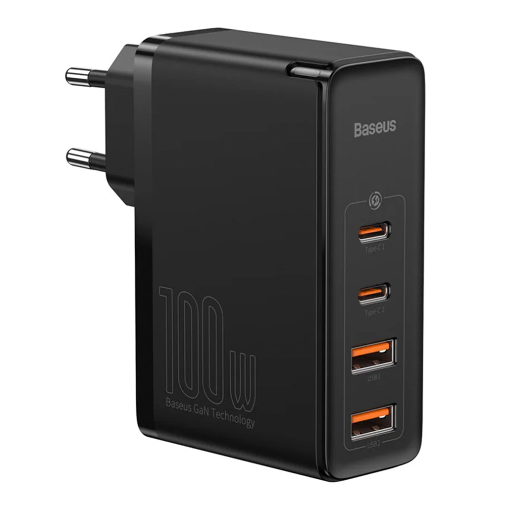 Baseus GaN2 4-Port Fast Charger 100W - Black