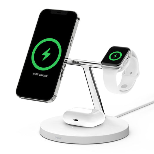 Belkin BoostCharge Pro 3-in-1 Wireless Charger with MagSafe 15W