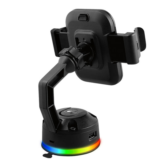 Cougar Bunker M - RGB Phone Stand with Wireless Charging and USB Hub - Adjustable, Stable, and Customizable RGB Lighting