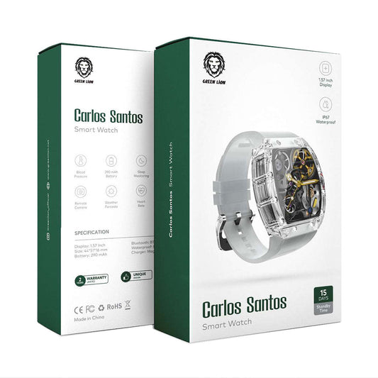 Green Lion Carlos Santos Smart Watch Transparent White from Green Lion sold by 961Souq-Zalka