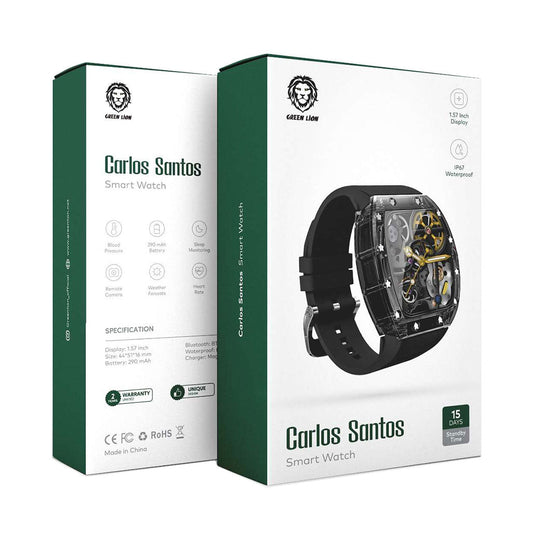 Green Lion Carlos Santos Smart Watch Black from Green Lion sold by 961Souq-Zalka