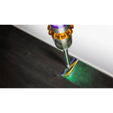 Dyson V15 Detect, Dyson’s most powerful, most intelligent cordless vacuum. With laser illumination.