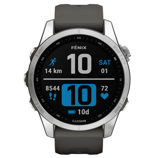 Garmin FĒNIX 7S Silver With Graphite Band from Garmin sold by 961Souq-Zalka