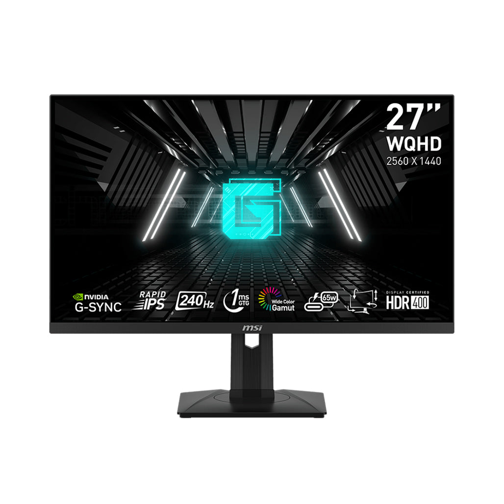 MSI G274QPX 27" WQHD 240Hz Gaming Monitor - Rapid IPS, 1ms GTG Response Time, G-SYNC Compatible