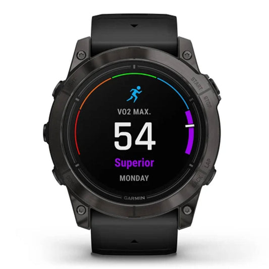 Garmin epix™ Pro (Gen 2) Sapphire Edition - 010-02804-01 - Carbon Grey DLC Titanium with Black Band