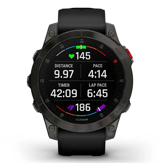 Garmin epix™ (Gen 2) Sapphire Edition - 010-02582-11 - Black Titanium with Black Band