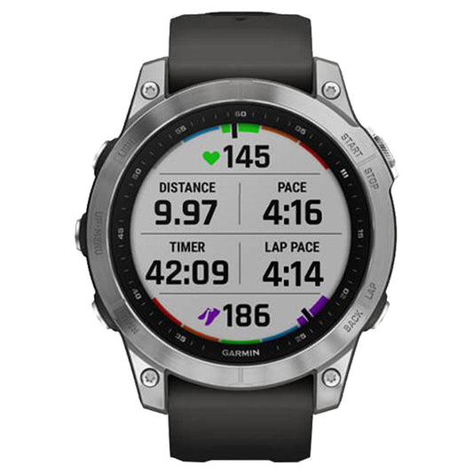 Garmin FĒNIX 7 Silver with Graphite Band from Garmin sold by 961Souq-Zalka