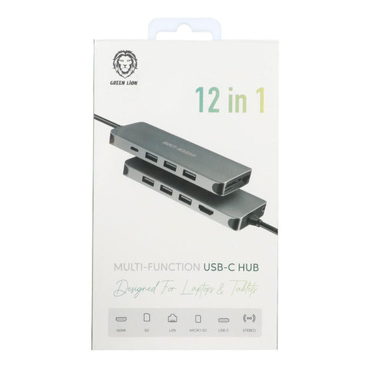 Green Lion GN12IN1HUB 12 In 1 USB-C Hub 4K