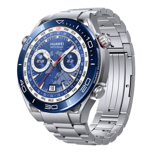 Huawei CLB-B19 Watch Ultimate - Voyage Blue | Premium Smartwatch for Adventurers with Diving Features