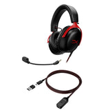 HyperX Cloud III Wired Gaming Headset - Black/Red | 727A9AA