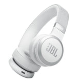 JBL Live 670NC Wireless On-Ear Headphones with True Adaptive Noise Cancellation - White