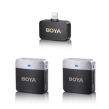 Boya BY-M1V6 - 2.4GHz Dual-Channel Wireless Microphone System for Lightning Devices