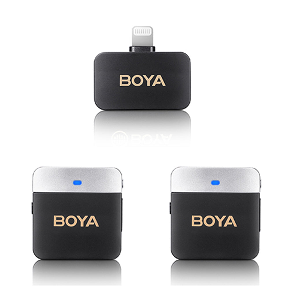 Boya BY-M1V6 - 2.4GHz Dual-Channel Wireless Microphone System for Lightning Devices