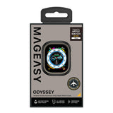 Mageasy Odyssey Aviation Grade Aluminum Alloy Case for Apple Watch Ultra 49mm - Midnight Black