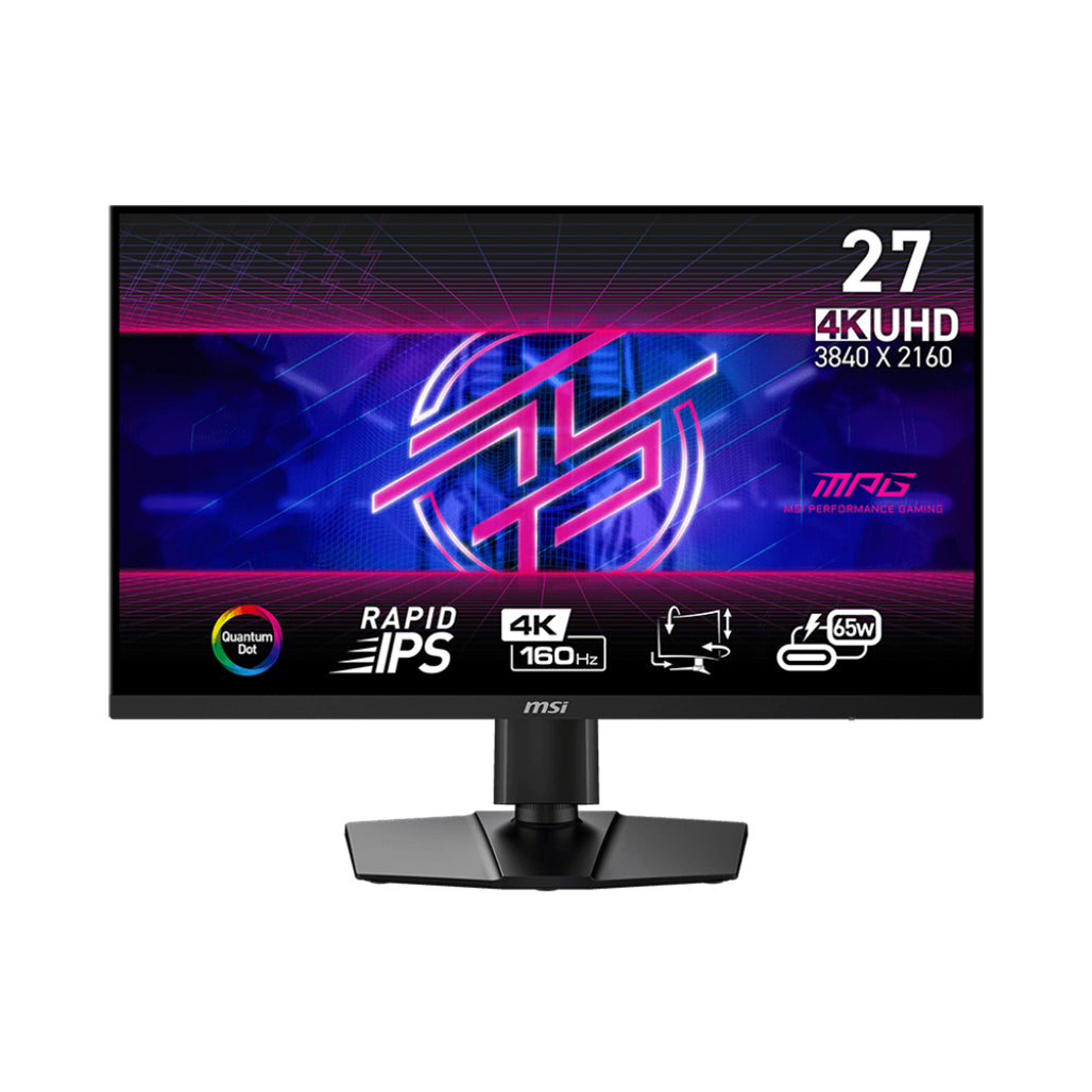 MSI MPG 274URF QD - 27" 4K UHD 160Hz Gaming Monitor with Rapid IPS Panel and 0.5ms Response Time