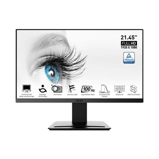 MSI PRO MP223 - 21.45" FHD 100Hz Professional Business Monitor with Anti-Flicker Technology