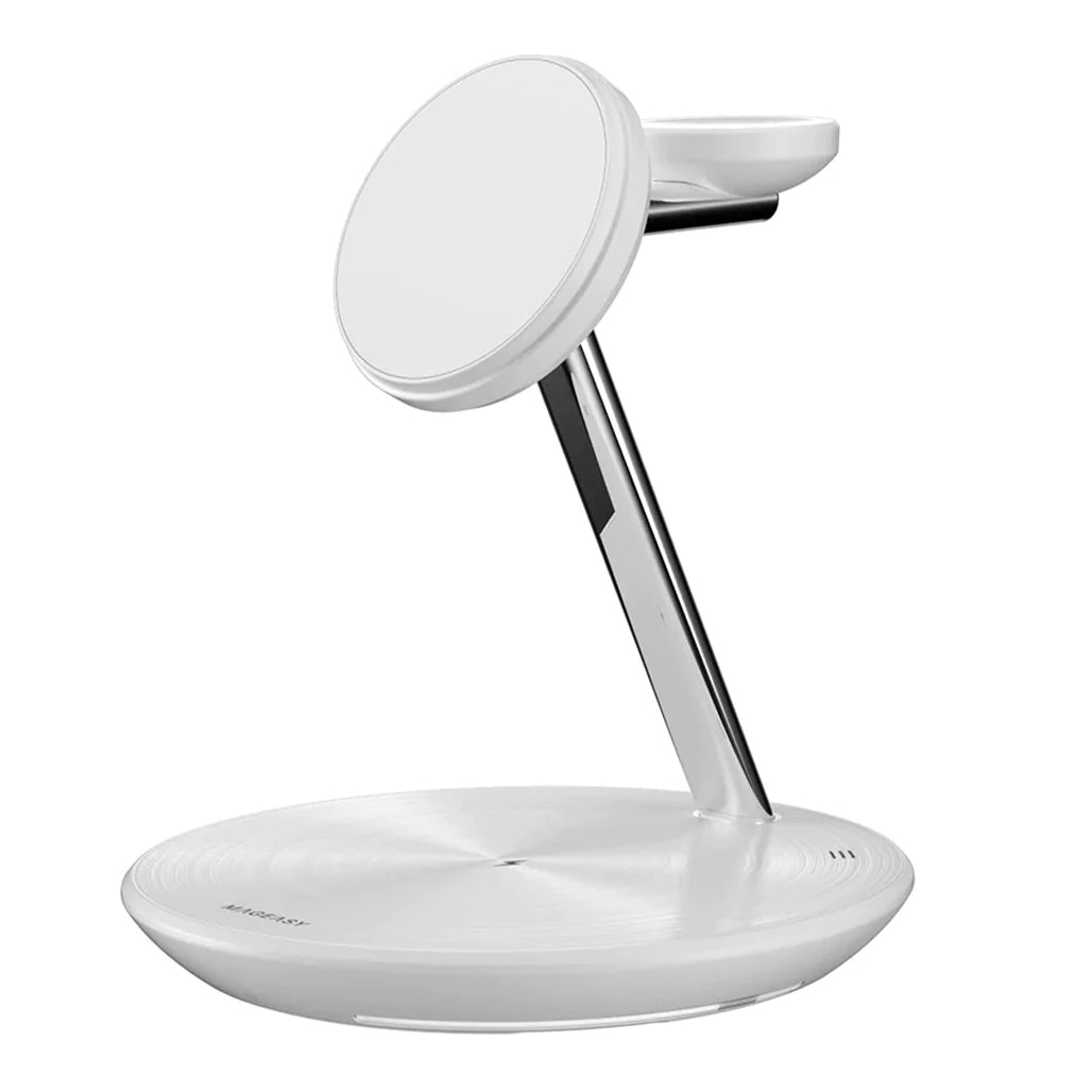 MagEasy PowerStation 5 in 1 Magnetic Wireless Charging Stand - White