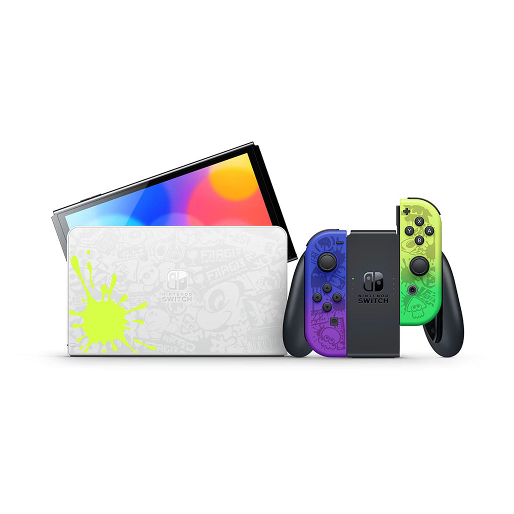 Nintendo Switch™ OLED Model – Splatoon™ 3 Edition with Custom Graffiti Design and Vivid OLED Screen