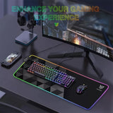 Onikuma G6 Gaming Mousepad With RGB - Black | MP006