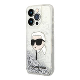 Karl Lagerfeld - Liquid Glitter Nft Karl Head - Case for iPhone 15 Pro