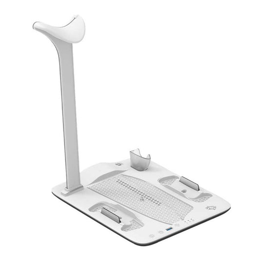 Porodo Gaming PS5 Slim Stand With Magnetic Charger - White