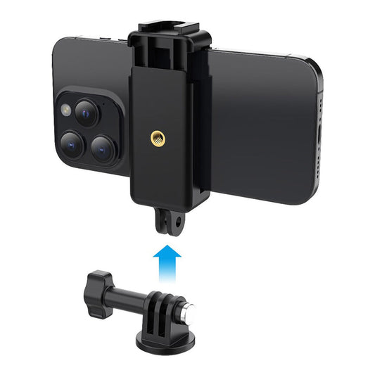 Porodo 2in1 Mobile and Camera Mount with Suction Base - Black