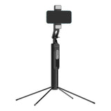 Porodo Selfie Stick 185cm Extendable with Dual Detachable Lights - Black - PD-SLSEDTR-BK