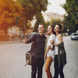 Porodo Selfie Stick 185cm Extendable with Dual Detachable Lights - Black - PD-SLSEDTR-BK