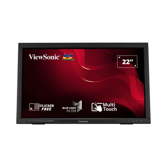 ViewSonic TD2223 22” IR Touchscreen FHD Monitor – Multi-Touch Display with Adjustable Tilt and Versatile Connectivity