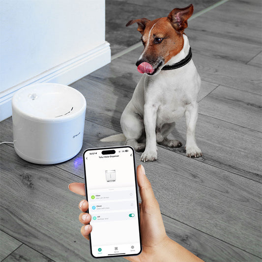 Tellur Smart WiFi Pet Water Dispenser 2L with UV Sterilization – White