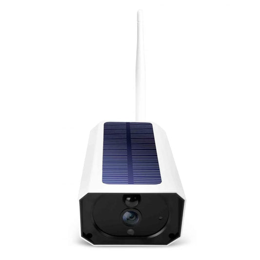 Tellur WiFi Solar Camera 1080P - White | Wireless, Weatherproof with Night Vision and Two-Way Audio