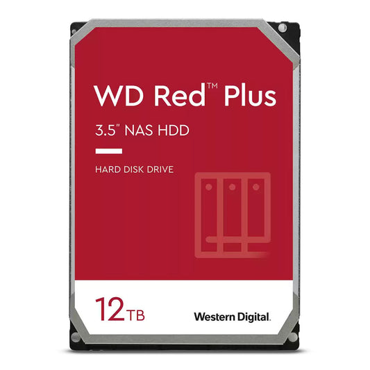 WD Red Plus NAS 12TB HDD 3.5" 7200RPM | WD120EFBX-68B0EN