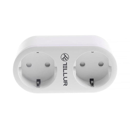 Tellur WiFi Smart AC Socket - Dual Ports, 16A, Energy Monitoring