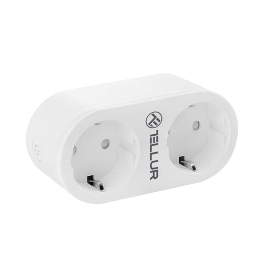 Tellur WiFi Smart AC Socket - Dual Ports, 16A, Energy Monitoring