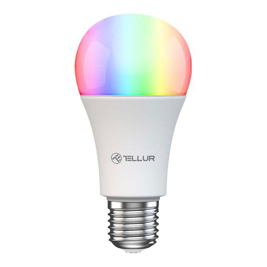 Tellur WiFi Smart Bulb E27 - 9W, Dimmable, White/Warm/RGB