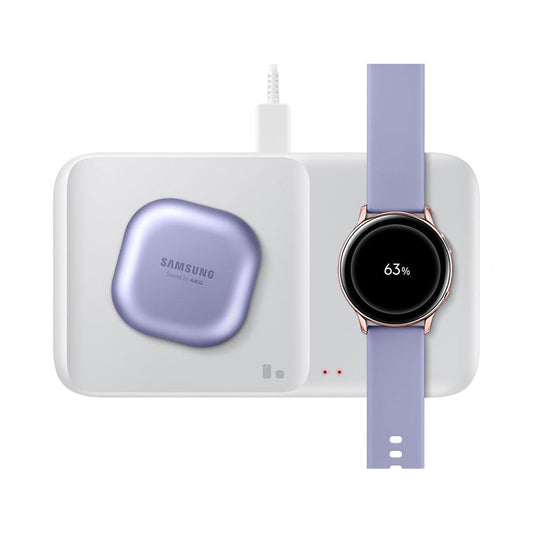Samsung Wireless Charger Duo - White from Samsung sold by 961Souq-Zalka