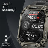 Promate XWatch-S19 Fitness Smartwatch with Bluetooth Calling | 1.95" TFT Display, IP67 Waterproof - Black