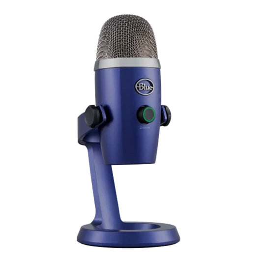 Logitech 988-000089 YETI NANO Premium Dual-Pattern USB Microphone with Blue VO!CE - Vivid Blue