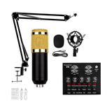 TikTok Mixer + Microphone Bundle - Professional Condenser Microphone Set with Shock Mount