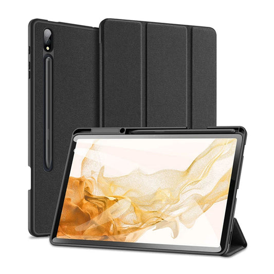 Samsung Galaxy Tab S7/S8 Ultra Case Smart Cover with Pencil Holder Flip Leather TPU Case from Other sold by 961Souq-Zalka
